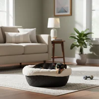 Cama Para Perros Dog Bed Tipo Ratan Wengue Mq