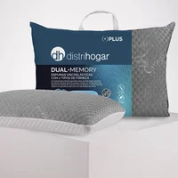 Almohada Dual Memory Soporte Suave Y Fime 60x40x12 cm