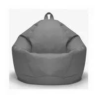 Puff Silla Pera Mediano Gris Dormipuff