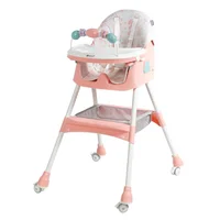 Silla de Comedor Mecedora Dali Rosa 633-1