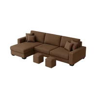 Sofá En L Izquierdo Monaco Tela Anti Fluidos 210x80x80