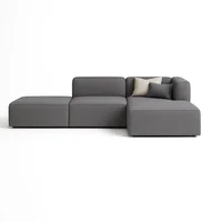 Sofá En L Derecho Amiens Tela Anti Fluidos 276x70x70