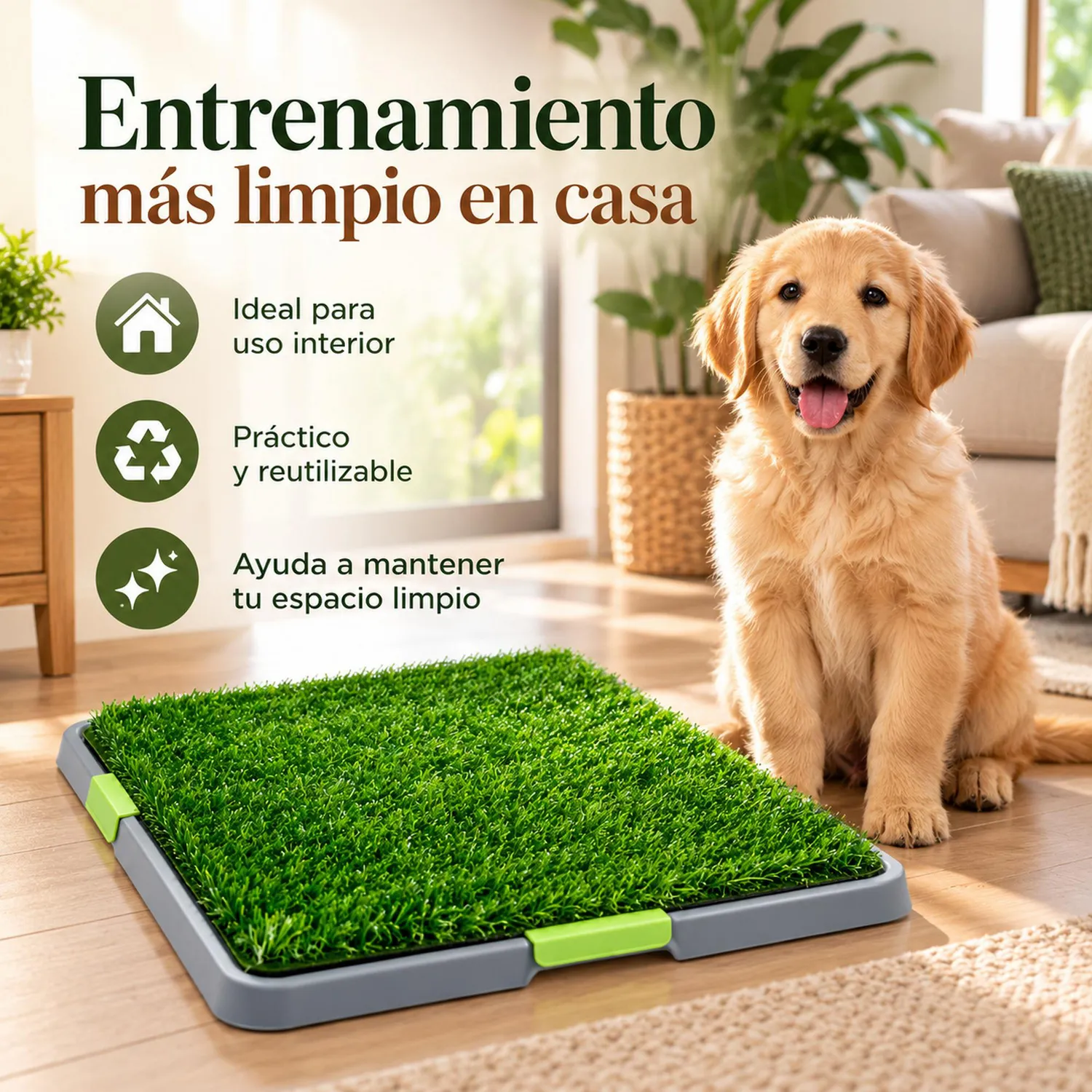 Tapete Baño Entrenamiento Para Perros Gatos Ecológico 42X67Cm 5