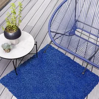 Pasto Grama Sintética Curly 2X2M Espesor 11Mm Azul