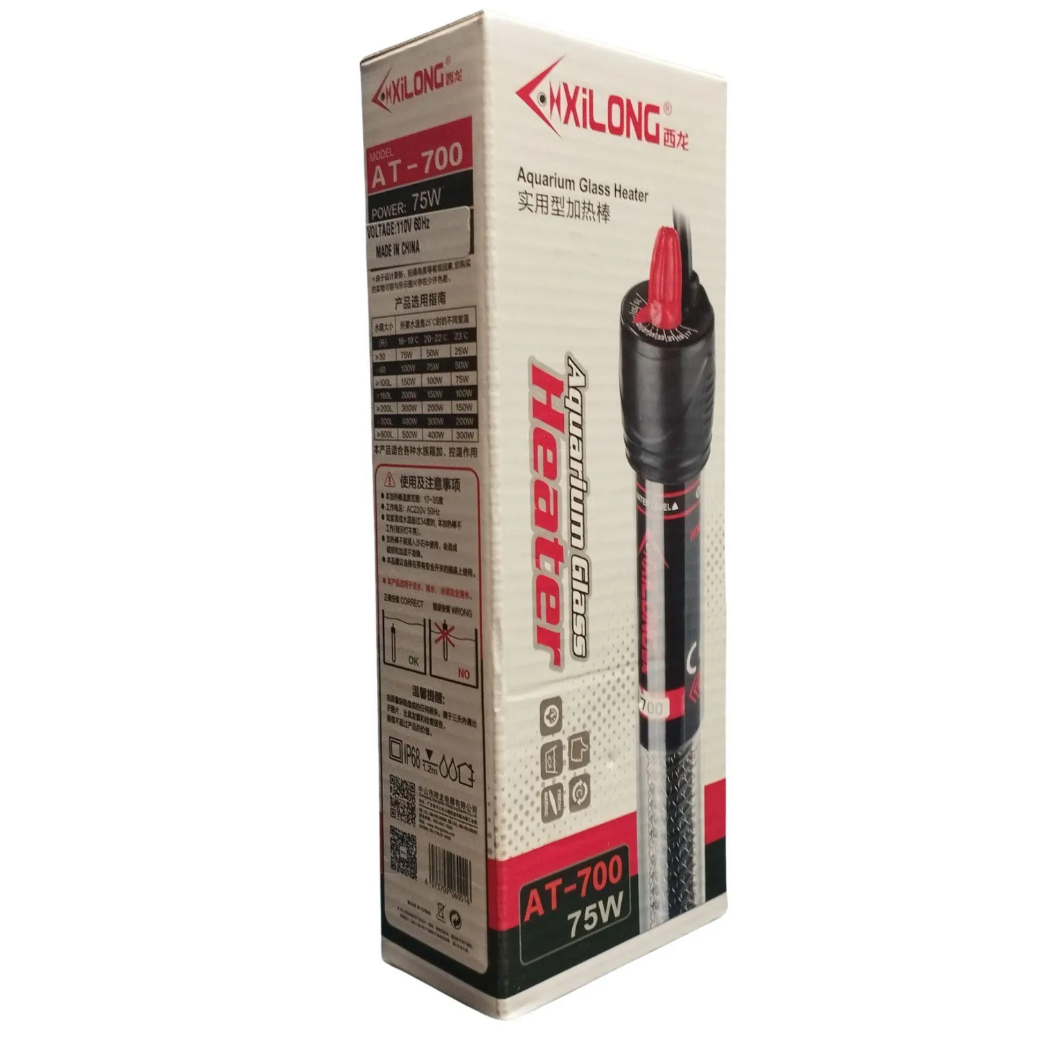Termostato Vidrio Xilong 75 W
