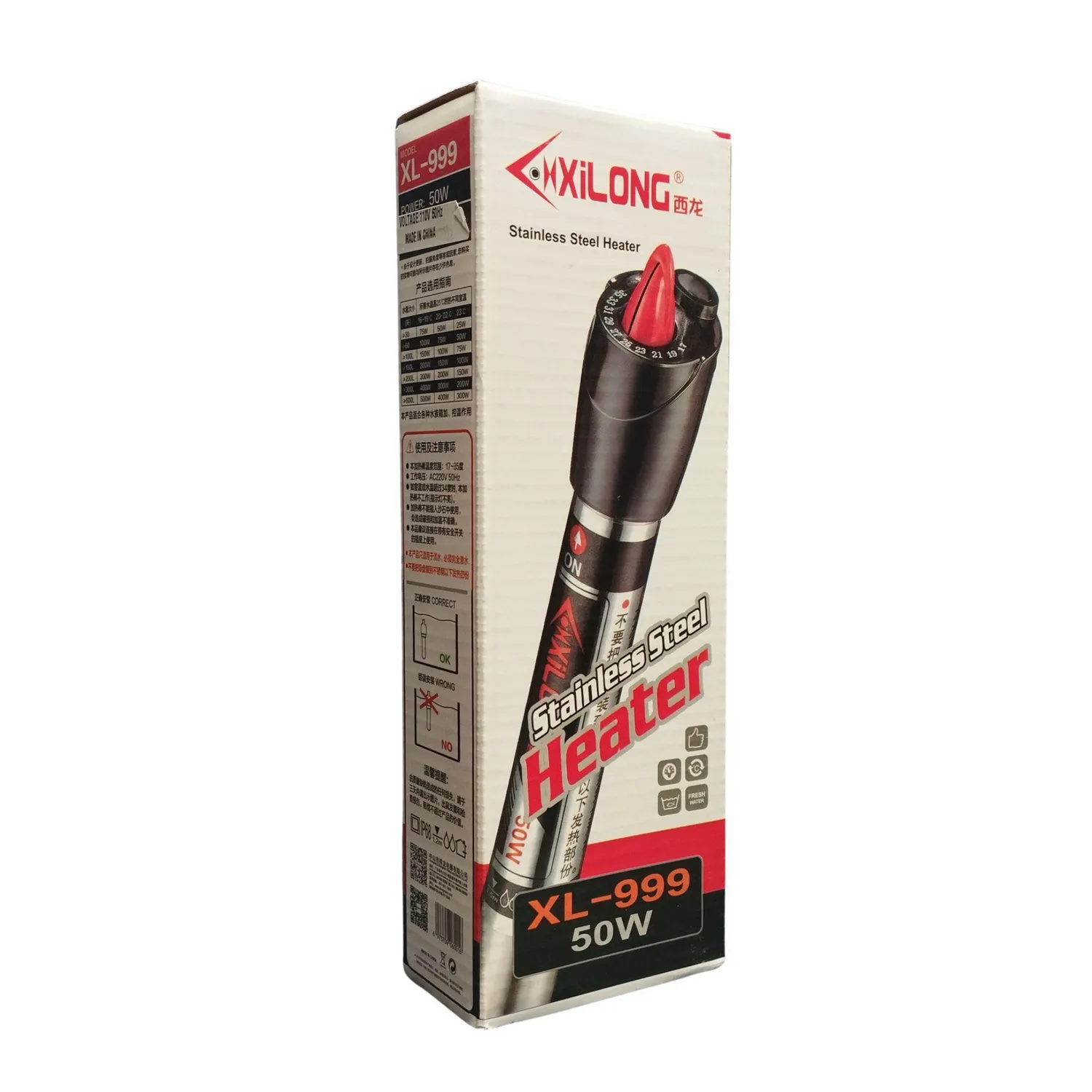 Termostato Acero Xilong 50 W