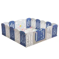 Corral Plegable Bebe Playpen 14+2 Azul