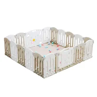 Corral Plegable Bebe Playpen 14+2 Gris