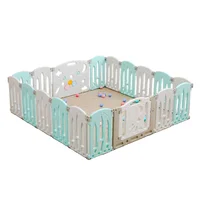 Corral Plegable Bebe Playpen 14+2 Menta