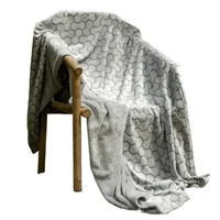 Cobija Flannel Fleece Melipona Gris Intenso
