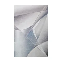 Tapete Kuin Geométrico 80x150 Plata