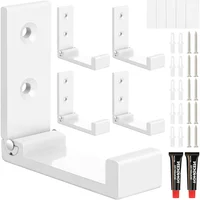 Ganchos Plegables para Pared 5 Piezas de Aluminio Pesados Modelo X