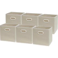 Cajas Organizadoras de Tela con Asas para Closets y Estanterías Modernas