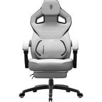 Silla Gamer Ergonómica de Tela con Masaje y Reposapiés para Adultos