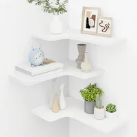 Estantes Flotantes de Esquina Homode para Decoración y Almacenaje