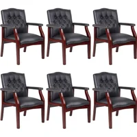 Sillas Ejecutivas Negras de Oficina con Respaldo Alto y Diseño Ergonómico