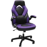 Silla Gamer Ergonómica de Cuero Sintético con Masaje Reposapiés y Respaldo Alto