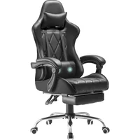 Silla Gamer Homall Ergonómica con Masaje Lumbar y Reposapiés Retráctil