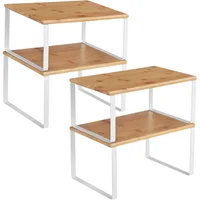 Estante Organizador SONGMICS Para Cocina Apilable Expandible Blanco Nube