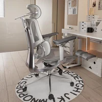 Silla Ergonómica Hbada E3 Pro Gris para Oficina Grande y Moderna