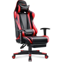 Silla Gamer GTRACING Ergonómica con Reposapiés y Soporte Reclinable