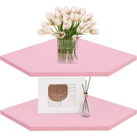 Estantes Flotantes de Esquina Homode para Decoración Moderna y Almacenaje