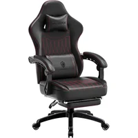 Silla Gamer Dowinx Ergonómica con Masaje Lumbar y Reposapiés Retráctil