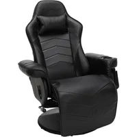 Silla Reclinable Gamer RESPAWN Negra con Porta Vaso y Reposapiés Integrado