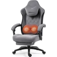 Silla Gamer Dowinx de Tela con Masaje Térmico y Cojín Ergonómico