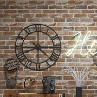 Papel Tapiz Okydoky Ladrillo Marrón Autoadhesivo Vinilo Vintage para Pared