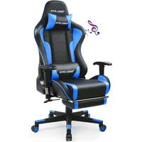Silla Gamer GTRACING Ergonómica con Altavoces Bluetooth y Reposapiés