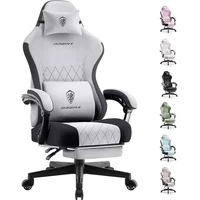 Silla Gamer Dowinx Ergonómica en Tela con Masaje y Reposapiés Ajustable