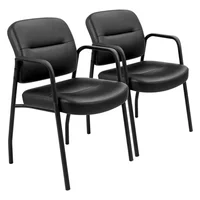 Sillas de Oficina para Visita con Soporte Lumbar y Tapizado Ergonómico