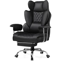 Silla Gamer GTRACING Ejecutiva con Cojín de Resorte y Reposapiés Ergonómico