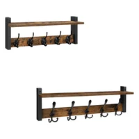 Perchero de pared homode. estante con 5 ganchos. modelo 2023 3447053973962