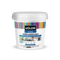 Pintura para Interior Súper Lavable 2 en 1 Tipo 1 Elite Blanco Kolor 1 Galón