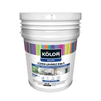 Pintura para Interior Súper Lavable 2 en 1 Tipo 1 Elite Blanco Kolor 5 Galones