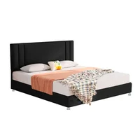 Combo Base Cama con Espaldar Semidoble Lupe 120x190x130 Negro