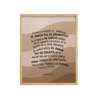 Cuadro Biblico 1 Corintios 13:4-7 50x70 Cm