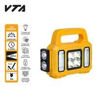 Linterna Recargable Hibrida Carga Solar Y USB 100M