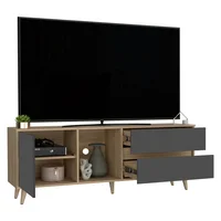 Mesa Rack para TV Salem 58x158x38 Rta Fresno Plomo