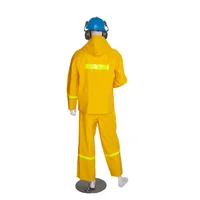 Chaqueta Con Capucha Tipo Cierre Velcro y Cremallera. Pantalón Con Resorte En Cintura.amarillo T3xl