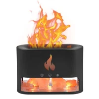 Difusor de Aromas 250ml Efecto Fuego Con Rocas Cristalinas