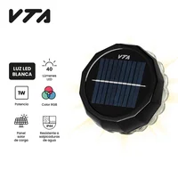 Aplique Solar LED Para Exterior Multidestello Multicolor