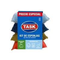 Kit Esponjas x 4 Task Inox Delicada Oro