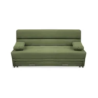 Sofacama Ferreira Nido Tarima 3 Posiciones Verde + Cojines