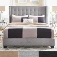 Combo Premier Base Cama + Cabecero + Colchón Sencillo 100x190 Gris Set X 6 Unidades