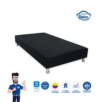 Base Cama Dream Night Negra Tamaño Sencillo 100x190x30cm Set X 3 Unidades