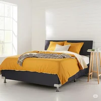 Base Cama Premium Dividida Semidoble 120x190cm Tela Especial Gris Set X 6 Unidades