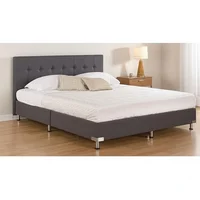 Base Cama Premium Dividida Semidoble 120x190cm Tela Especial Gris Set X 12 Unidades